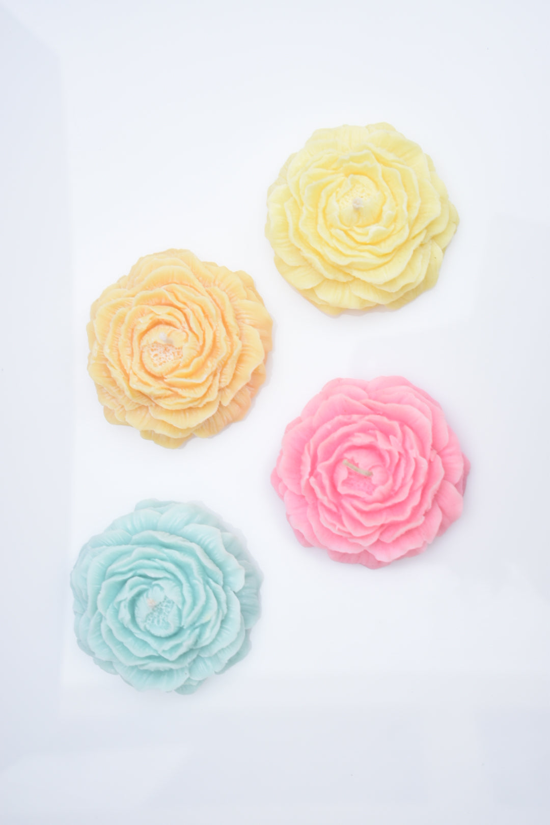 Vela en forma de peonia