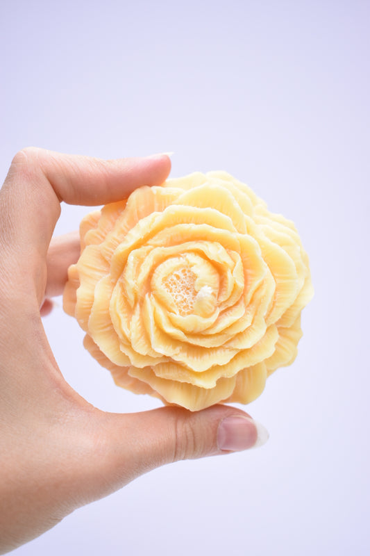 Vela en forma de peonia